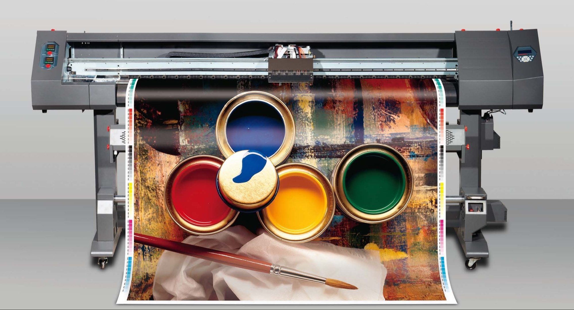 Eco solvent printing for hoardings and banners